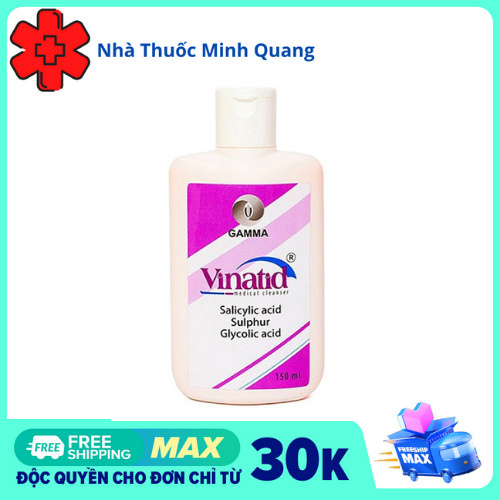 Sữa rửa mặt Vinatid 150ml - sữa rửa mặt, sữa tắm cho da mụn, giúp ngừa mụn, giảm dầu nhờn
