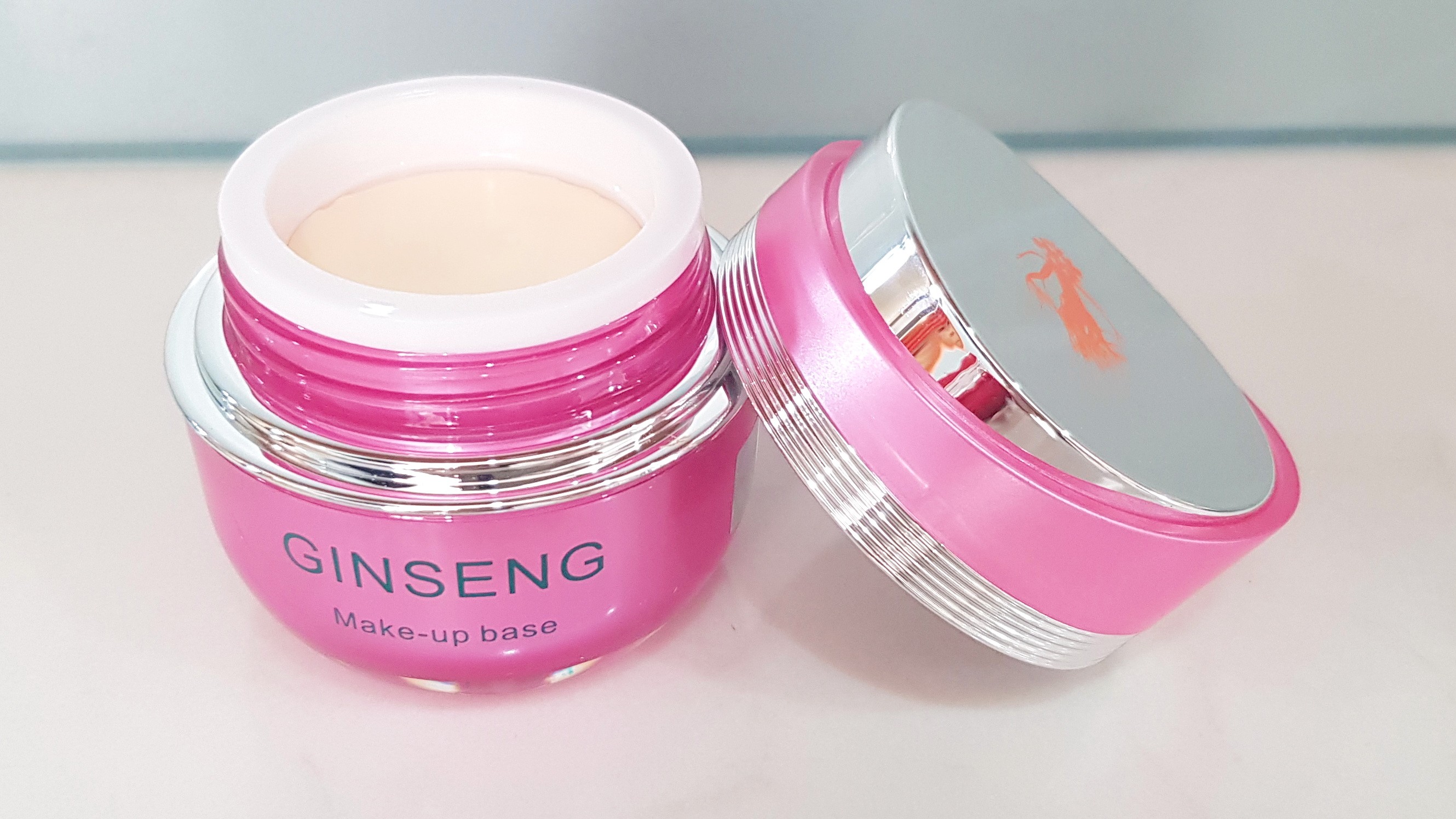 Kem chống nắng Ginseng, Kem dưỡng trắng bột chân châu Make-up, chống nắng ginseng - kem ginseng