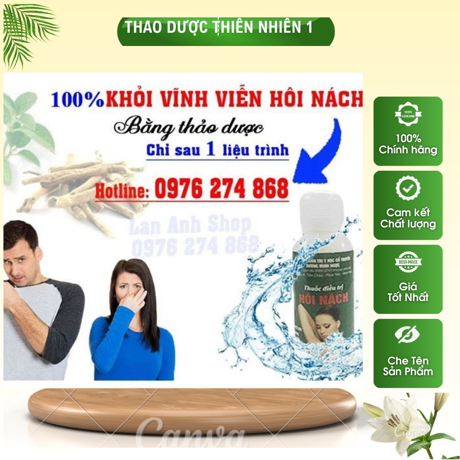 Hôi Nách Minh Ngọc khử sạch mùi hôi, giảm thâm nách, ngăn tiết mồ hôi hiệu quả