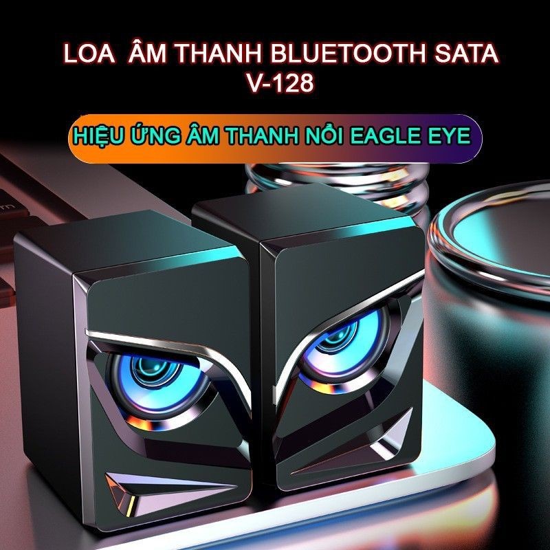 Loa vi tính SADA ADPV-128 âm Bass Trầm nổi, loa di động Eagle Eye dùng cho điện thoại, máy tính,laptop cóJắc cắm 3.5mm
