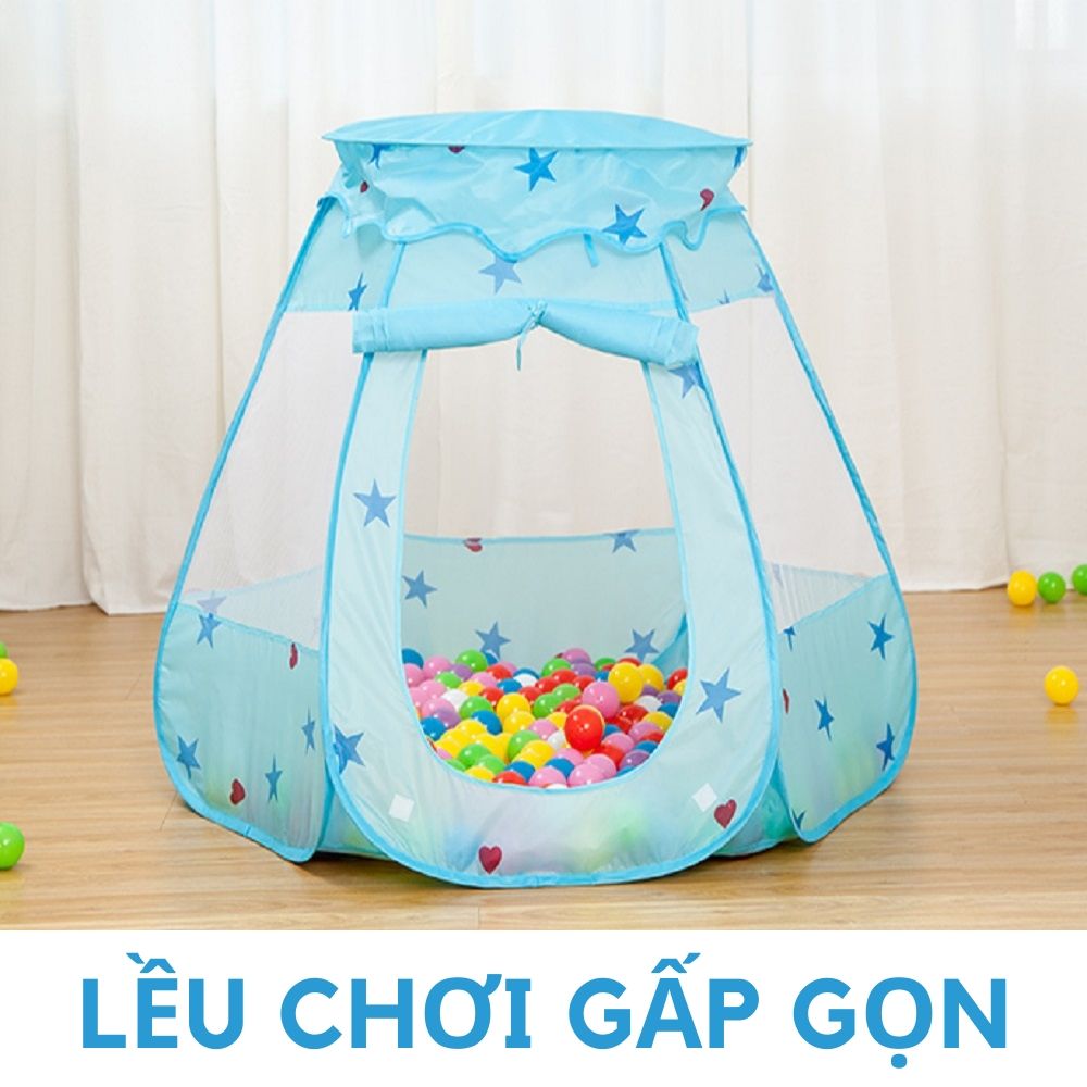 Lều bóng trò chơi Công chúa gấp gọn cho trẻ em trong nhà ngoài trời Lều chơi đồ chơi Nhà banh bóng nhabong nhabanh leubong leubanh dochoi đồ chơi trẻ em HaxixiShop
