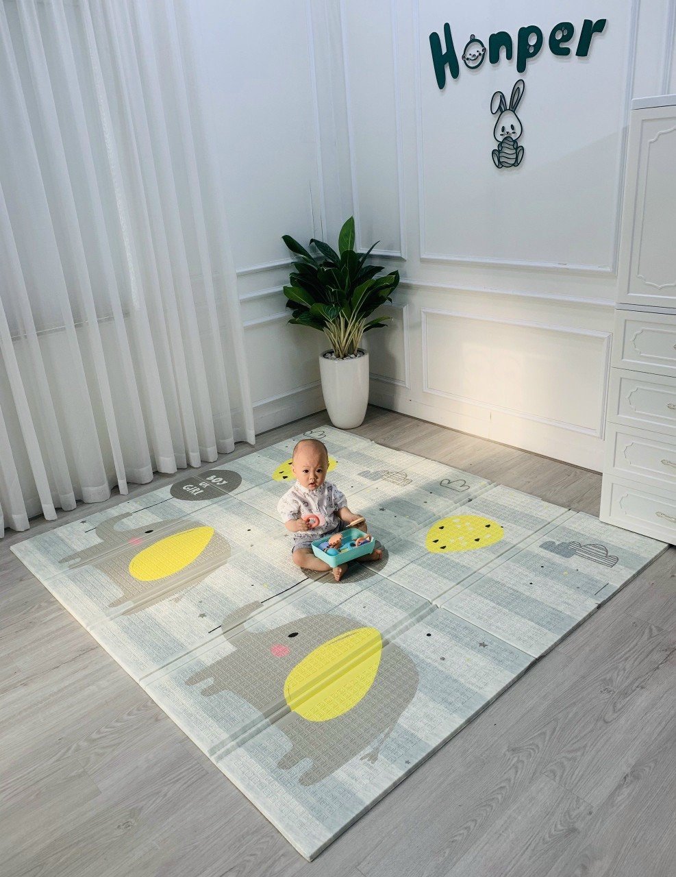 Thảm xốp xpe 1m8x2m loại dày honper loại 1cm