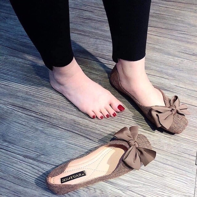 giày s50 búp bê nhựa nơ trong suốt