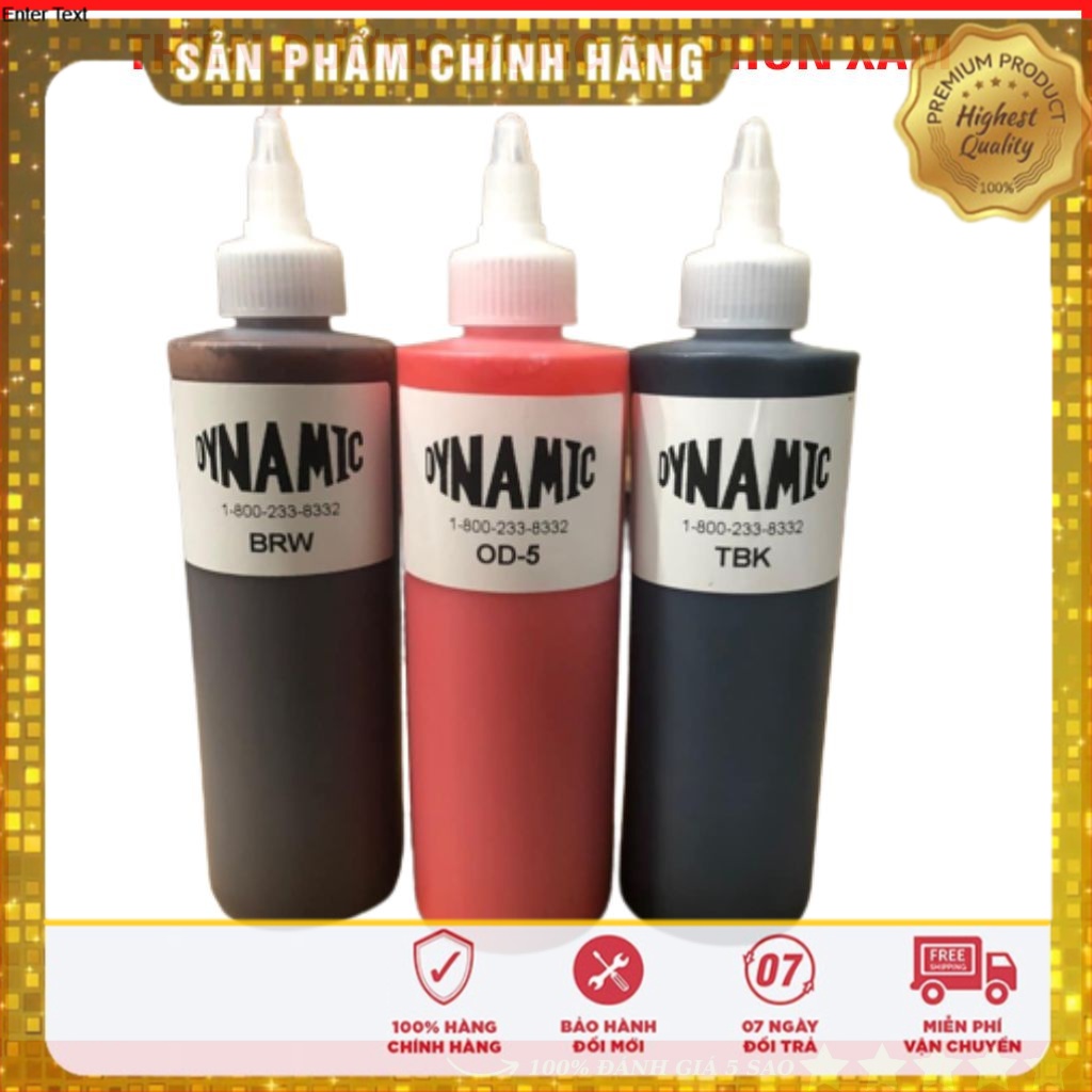 Mực tập phun xăm chai to dynamic - 240ml chuai to
