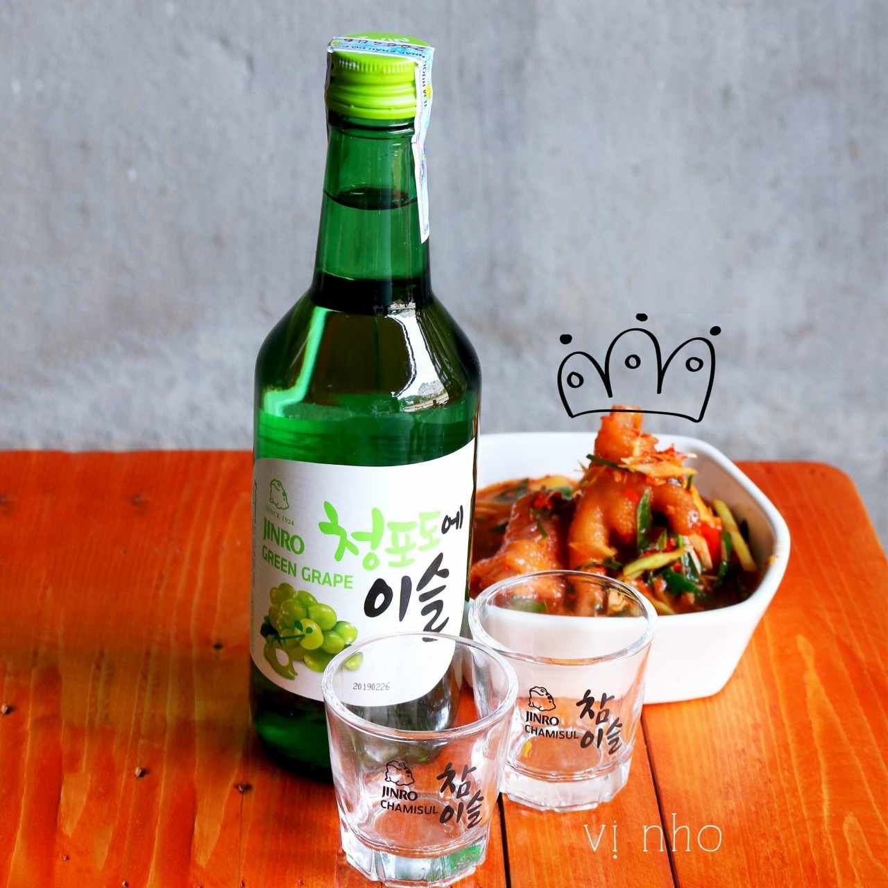 Nước trái cây lên men vị Nho Hàn Quốc