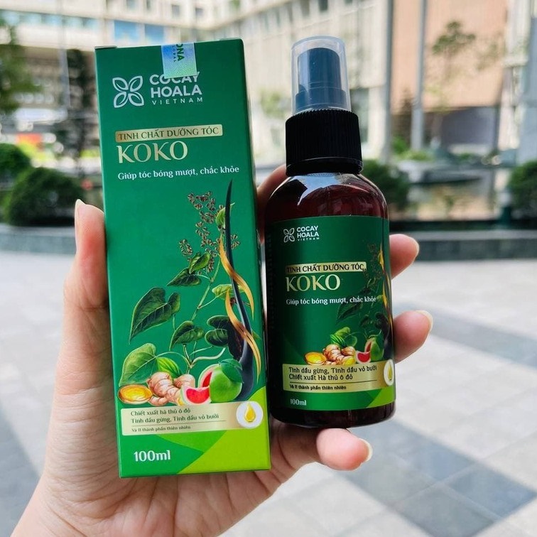 Tinh chất xịt dưỡng tóc KOKO chính hãng Cocayhoala 100ml Ngăn rụng tóc, nhanh mọc, giúp tóc mềm mượt