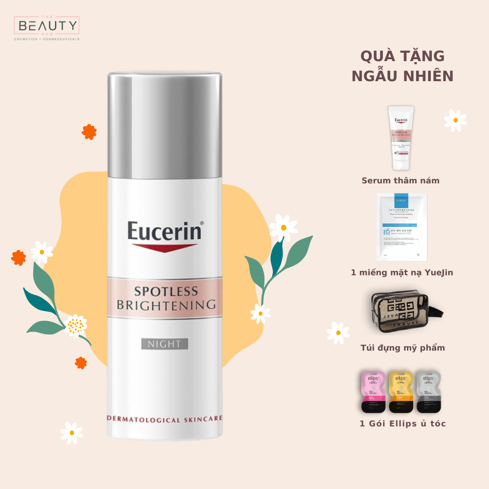Kem Dưỡng Eucerin Trắng Da Ban Đêm Mờ Thâm Nám Spotless Brightening Night 50ml Chính Hãng