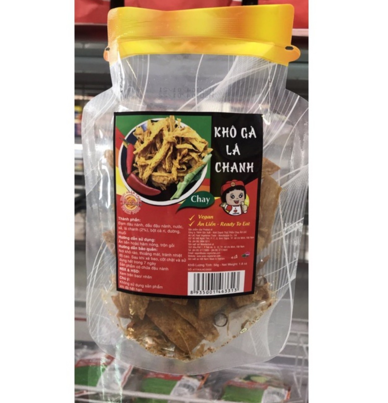 Khô gà lá chanh chay âu lạc