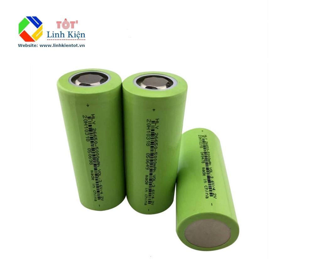 Pin Lithium Lion 26650 5000mah 3.6V