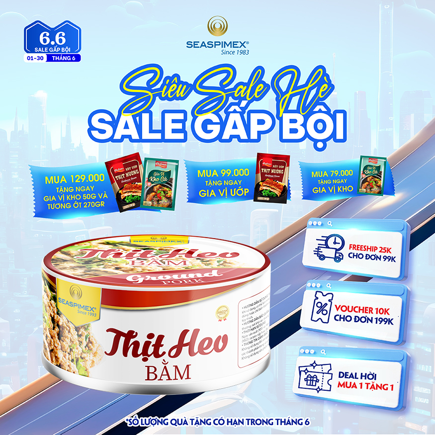 Thịt heo bằm seaspimex 150gr