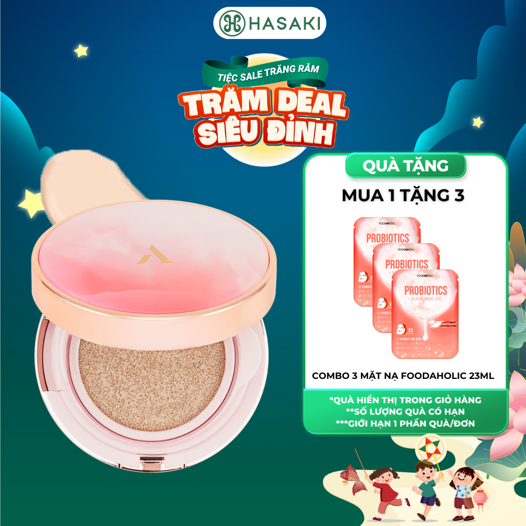 [MUA LÀ CÓ QUÀ] Phấn Nước Aperire Day Dream Cover Cushion SPF50+ PA++++ Chống Nắng Che Phủ Cao 13g Hasaki Sản Phẩm Chính Hãng