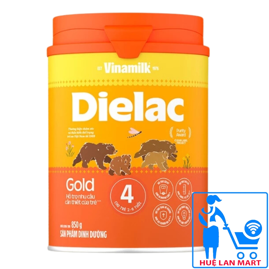 Sữa bột vinamilk dielac gold số 4 - hộp 850g