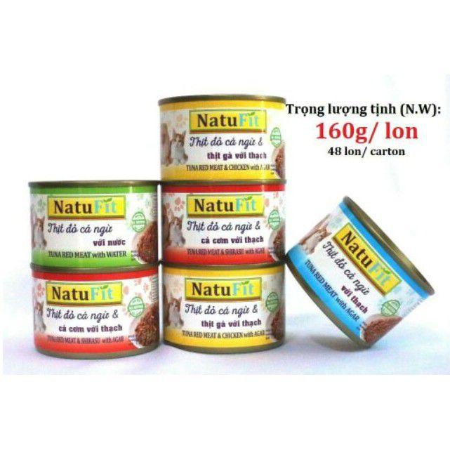 Pate chó mèo Natufit 160g