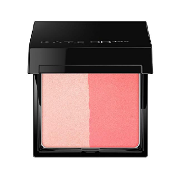 Phấn má hồng Kanebo Kate 3D Cheeks RD-1 phấn trang điểm má hồng hai màu cam đào tự nhiên kèm cọ