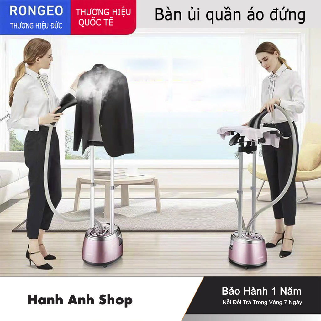 Bàn ủi hơi nước RONGEO HY-1618, bàn là hơi nước, Giá treo có thể điều chỉnh độ cao linh hoạt - bảo hành 12 Tháng