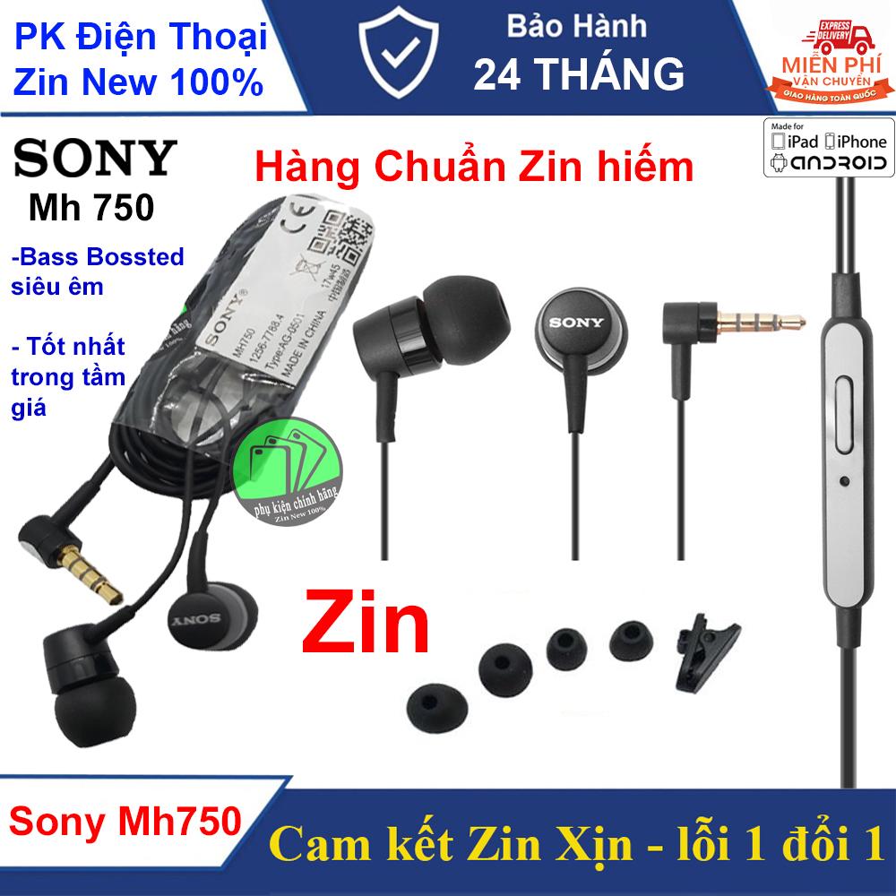 [MUA 1 TẶNG 3] Tai nghe Jack 5.5mm Sony MH750 Zin, Tặng kèm Bộ 2 núm tai, Kẹp và hộp đựng