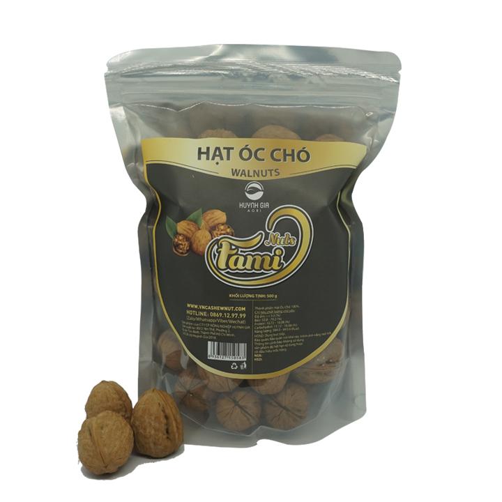 Hạt óc chó mỹ fami nuts bịch 500g