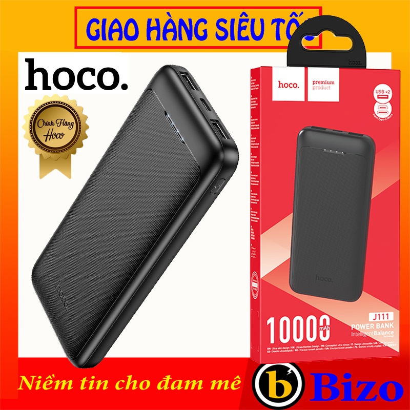 SẠC NHANH 2A Pin sạc dự phòng HOCO J111 Sạc du phong 10000MAH sạc nhanh
