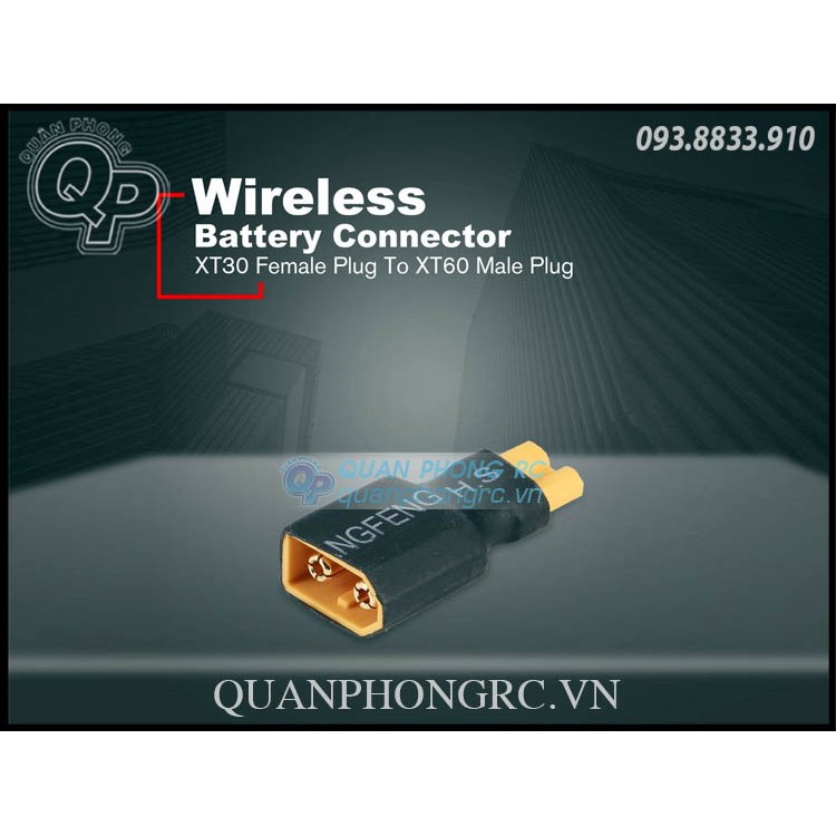 Jack chuyển pin xt60 qua xt30