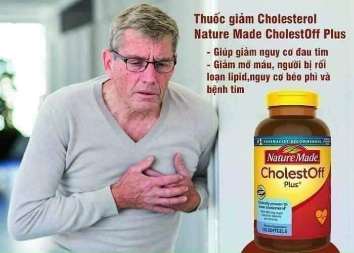 Thuốc giảm Cholesterol Nature Made CholestOff Plus