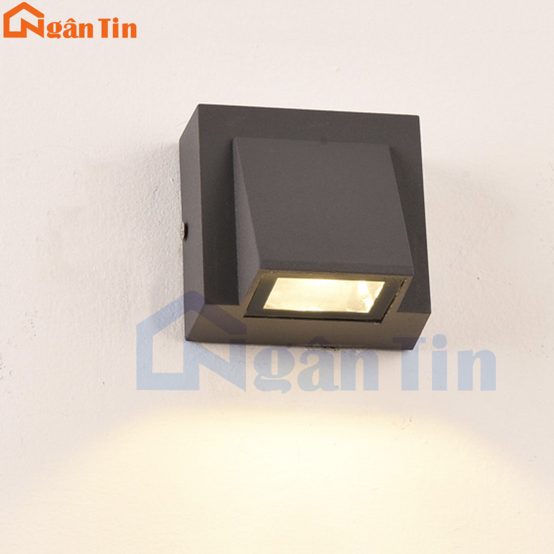 Đèn led treo tường hắt tường ngoài trời trong nhà led 5w 220v vnt614 ngân tin