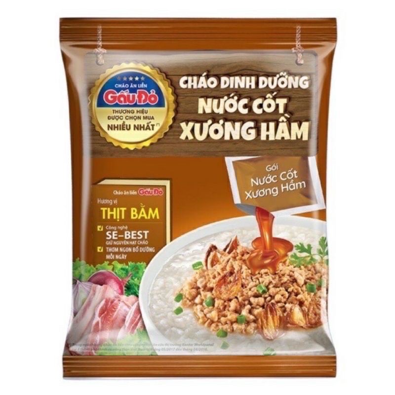 Cháo dinh dưỡng Gấu đỏ nước cốt xương hầm
