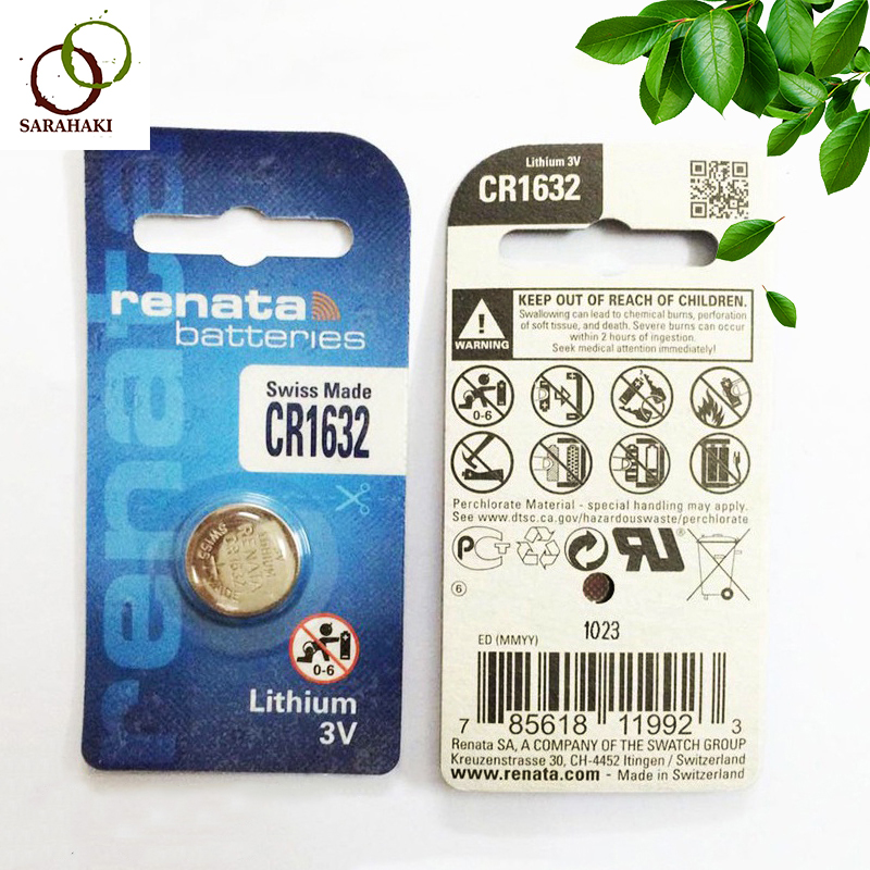 Combo 2 viên pin cr1632 renata lithium 3v chính hãng