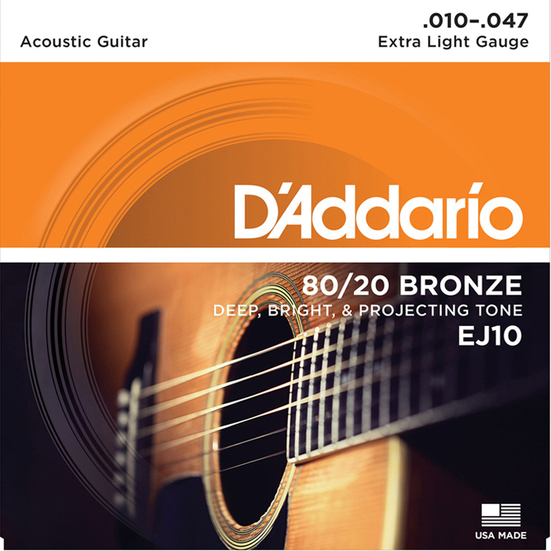 Dây Đàn Guitar Acoustic D'Addario EJ10