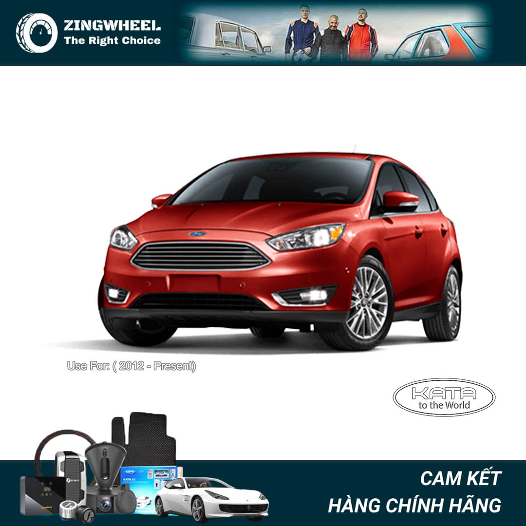 Thảm lót sàn ô tô KATA cao cấp cho xe Ford Focus - Không mùi, an toàn, dễ vệ sinh