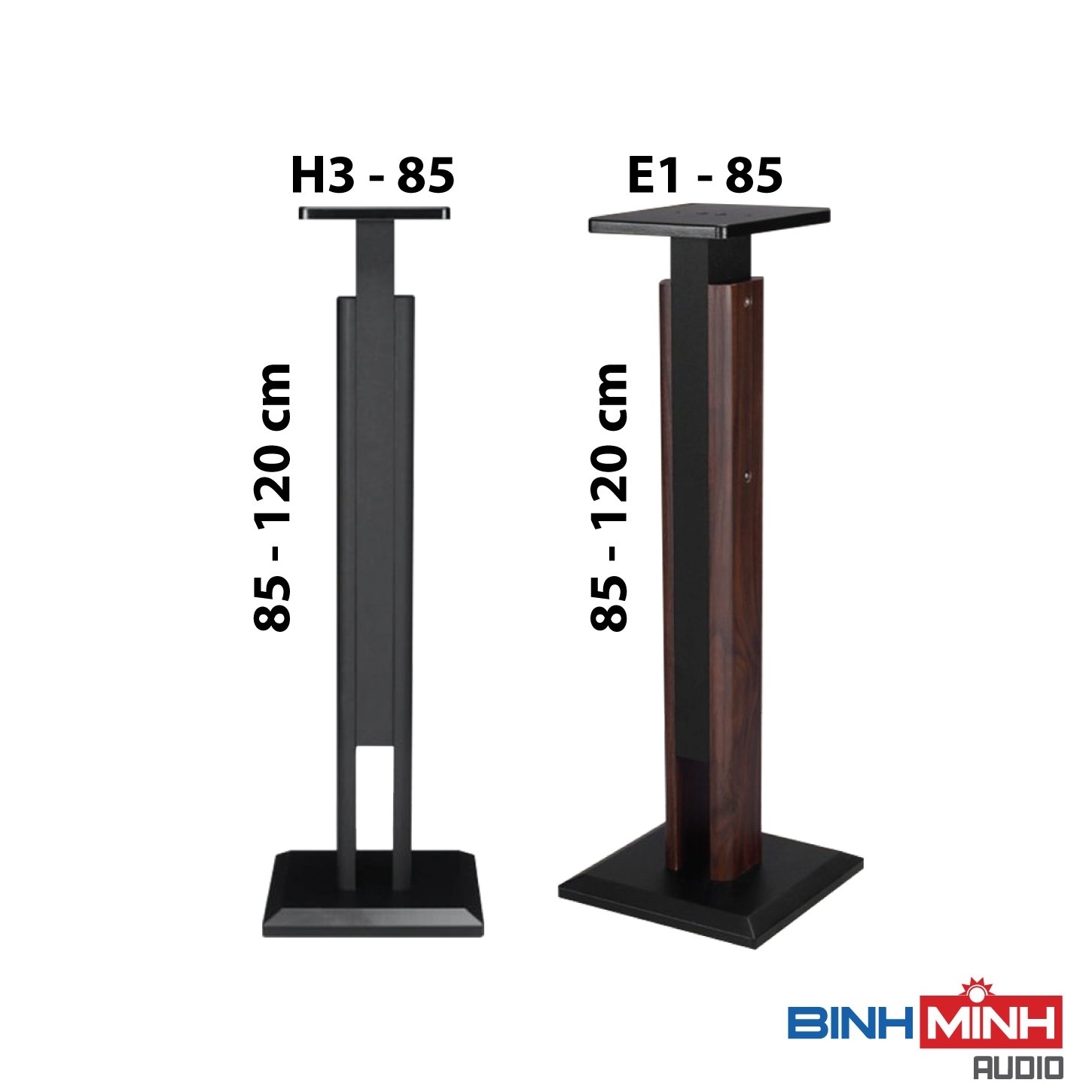 Chân loa gỗ điều chỉnh chiều cao từ 85cm đến 1m2 H3-85/ E1-85