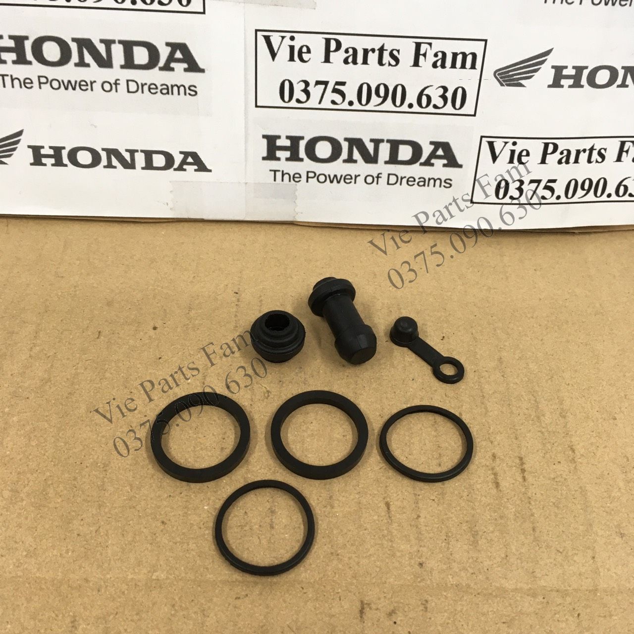 Combo 7 chi tiết bộ phốt heo dầu AB 110/ Air Blade 110/ Click 110/ Wave ZX/ Wave RS/ Future 1/ SH Mode 2 piston (hàng tốt)