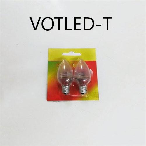 Bộ 5 vỉ 2 bóng led ớt trang trí bàn thờ ( ánh sáng trắng ) VOTLED-T