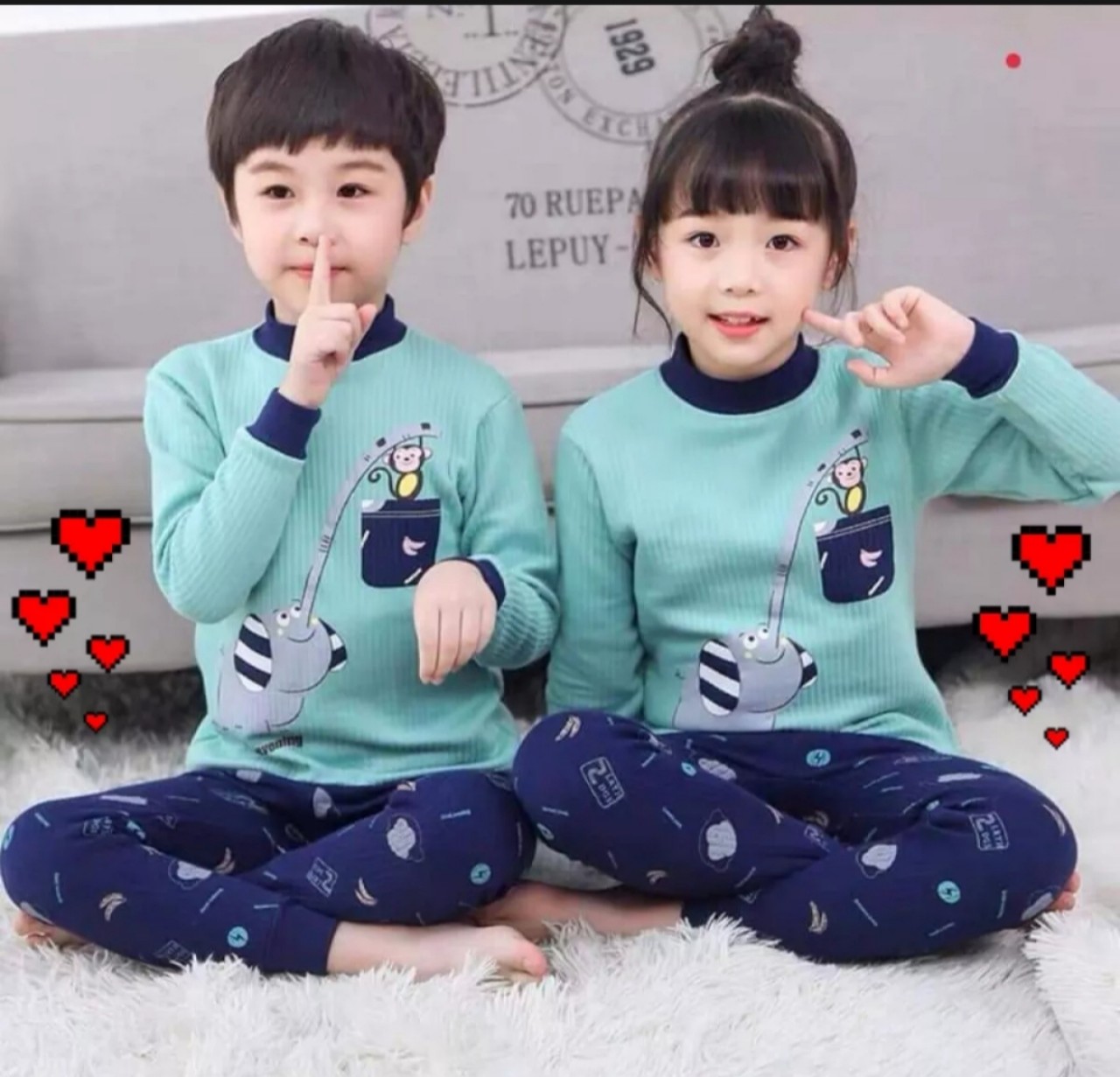 sét bộ thu đông cho bé trai ,gái chất cotton thun gân siêu yêu ( 5-20 kg )