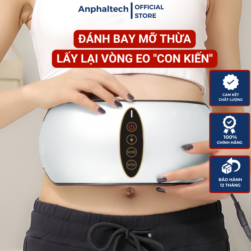 Máy massage giảm mỡ bụng sp1810 đai massage giảm mỡ bụng máy rung giảm mỡ bụng kết hợp làm nóng đánh tan mỡ hiệu quả