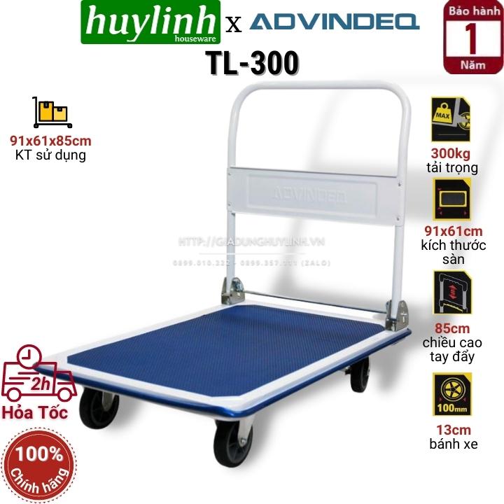 Xe kéo đẩy hàng sàn thép advindeq tl-300 -