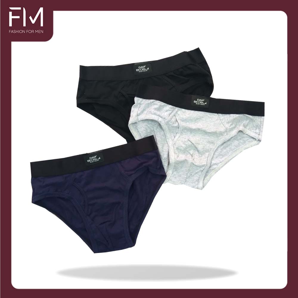 Combo 3 quần sịp nam tam giác chất cotton đẹp, cạp cao, co giãn 4 chiều, nhiều màu – FORMEN SHOP – FMQS002