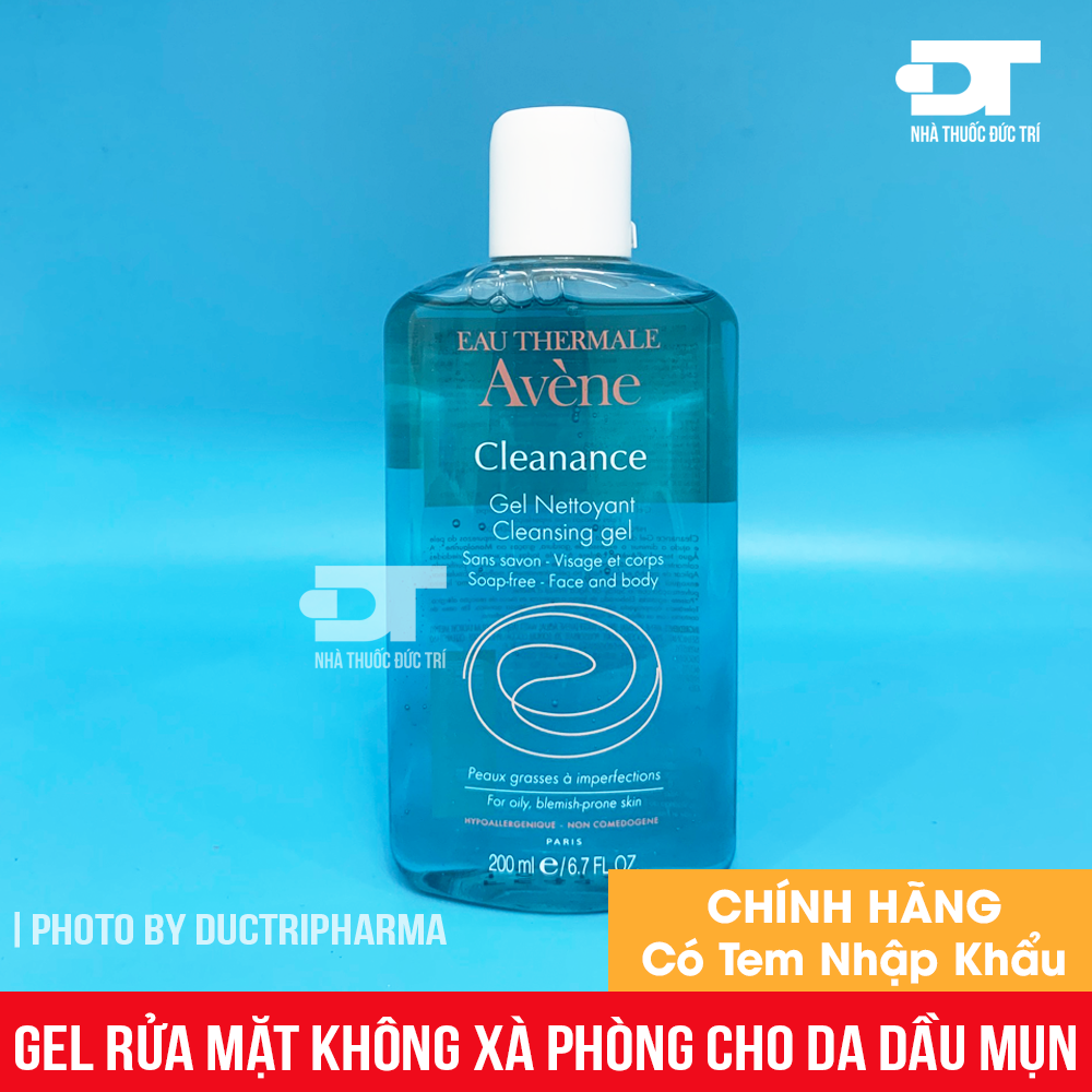 Gel rửa mặt không xà phòng cho xa nhờn mụn avène cleanance cleansing gel 200ml, cam kết hàng đúng mô tả, chất lượng đảm bảo an toàn đến sức khỏe người sử dụng