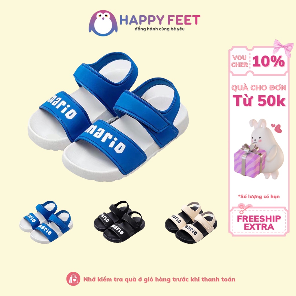 dép sandal dành cho bé Giày sandal CHEERFUL MARIO đế mềm phong cách Hàn