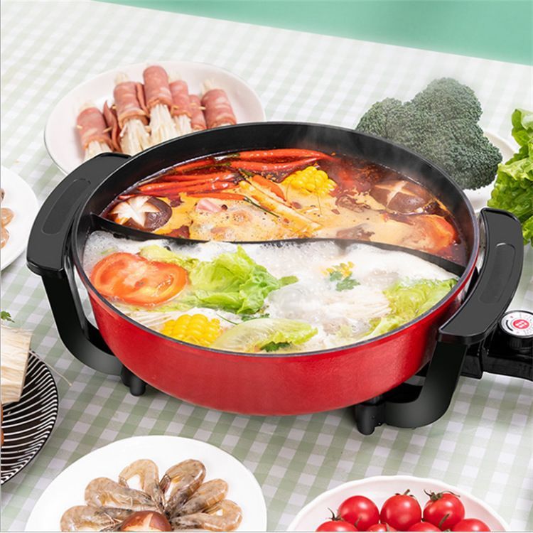 Nồi lẫu điện 2 ngăn chống dính