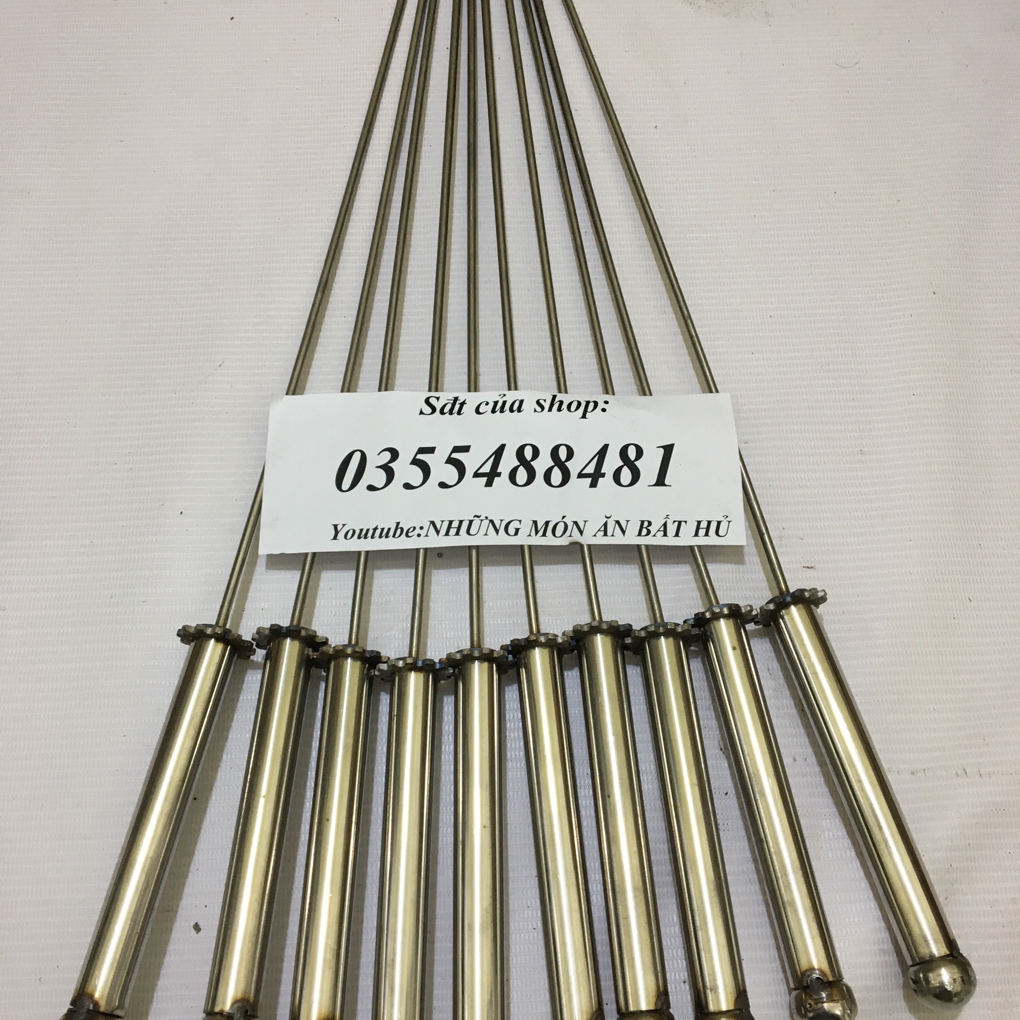 FREESHIP MAX-CAM KẾT GIÁ TỐT-Bộ 10 xiên chế máy quay thịt