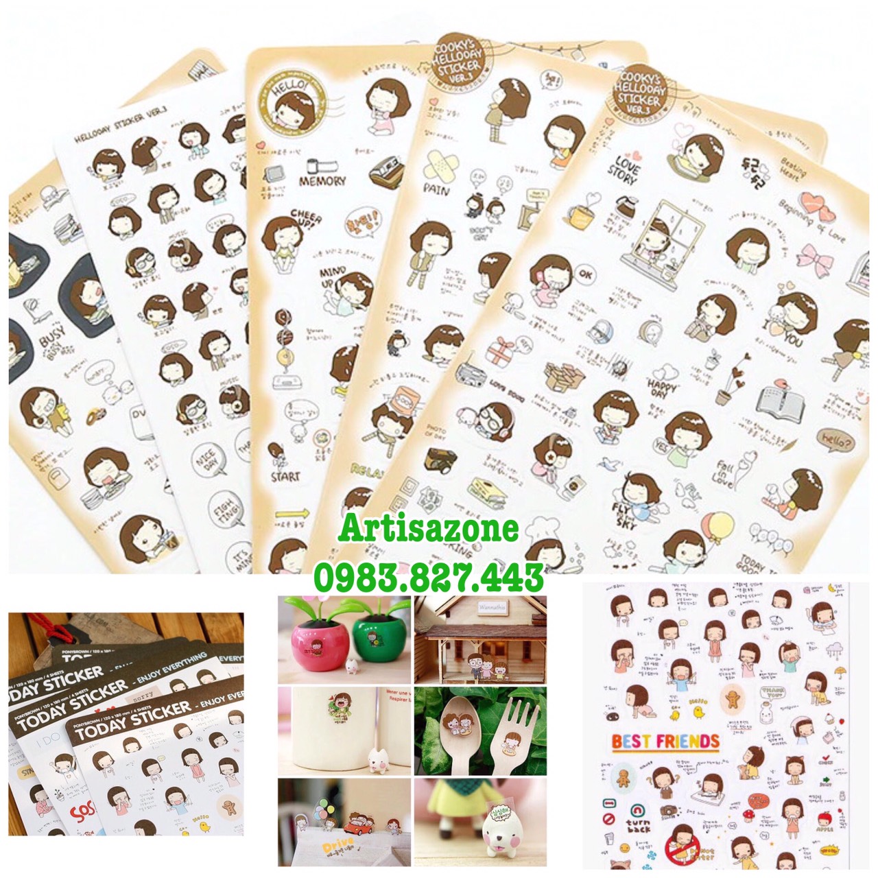 Sticker dán Today - Ngày