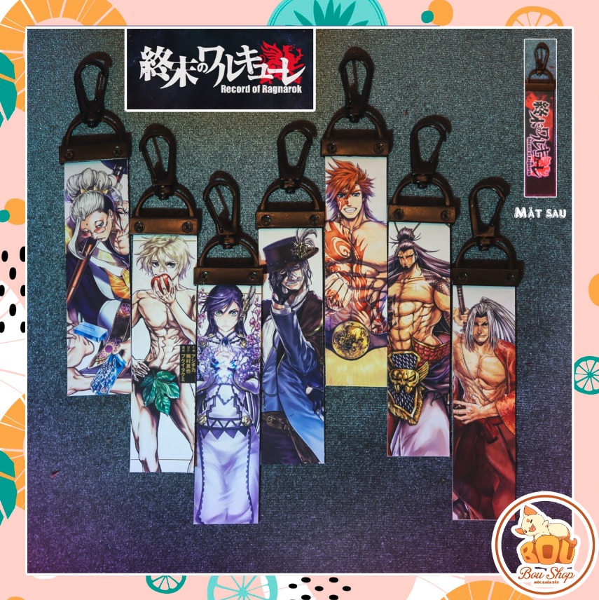 Móc khóa dây Strap NameTag Record of ragnarok - Shuumatsu no Valkyrie - Đại chiến người và thần Anime theo yêu cầu