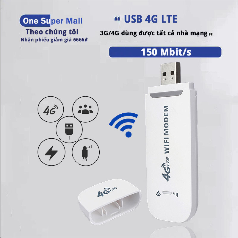 Usb 4g lte phát wifi từ sim 3g/4g dùng được tất cả nhà mạng - bộ phát wifi di động usb 3g