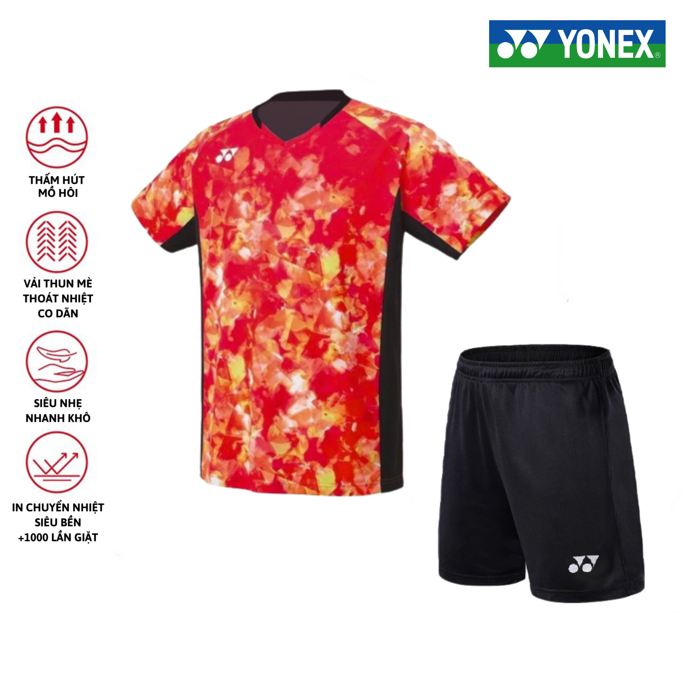 Áo cầu lông, quần cầu lông Yonex chuyên nghiệp mới nhất sử dụng tập luyện và thi đấu cầu lông M4S28