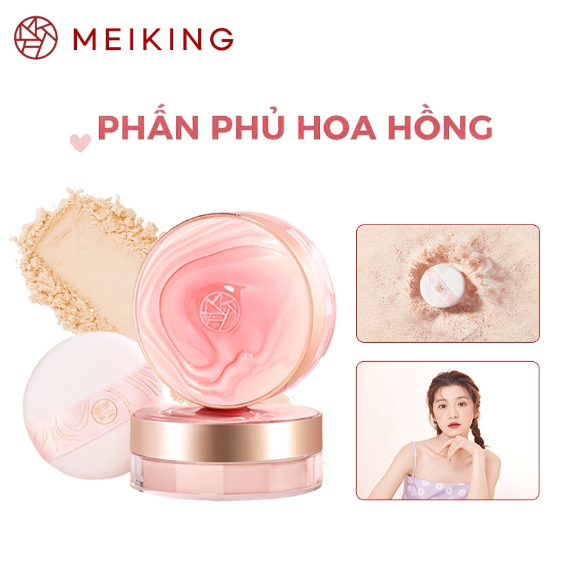 Phấn phủ hoa hồng MEIKING dưỡng da làm đẹp