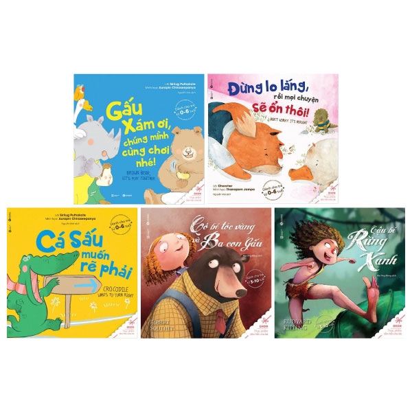 Fahasa - Combo Sách Hay Ehon - Thực Phẩm Tâm Hồn Cho Bé 2 (Bộ 5 Cuốn)