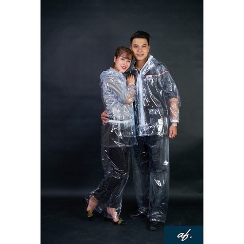 combo 2 Bộ Áo Mưa Trong Suốt-Bộ Quần Áo Trong Suốt Chống Nước Cao Cấp