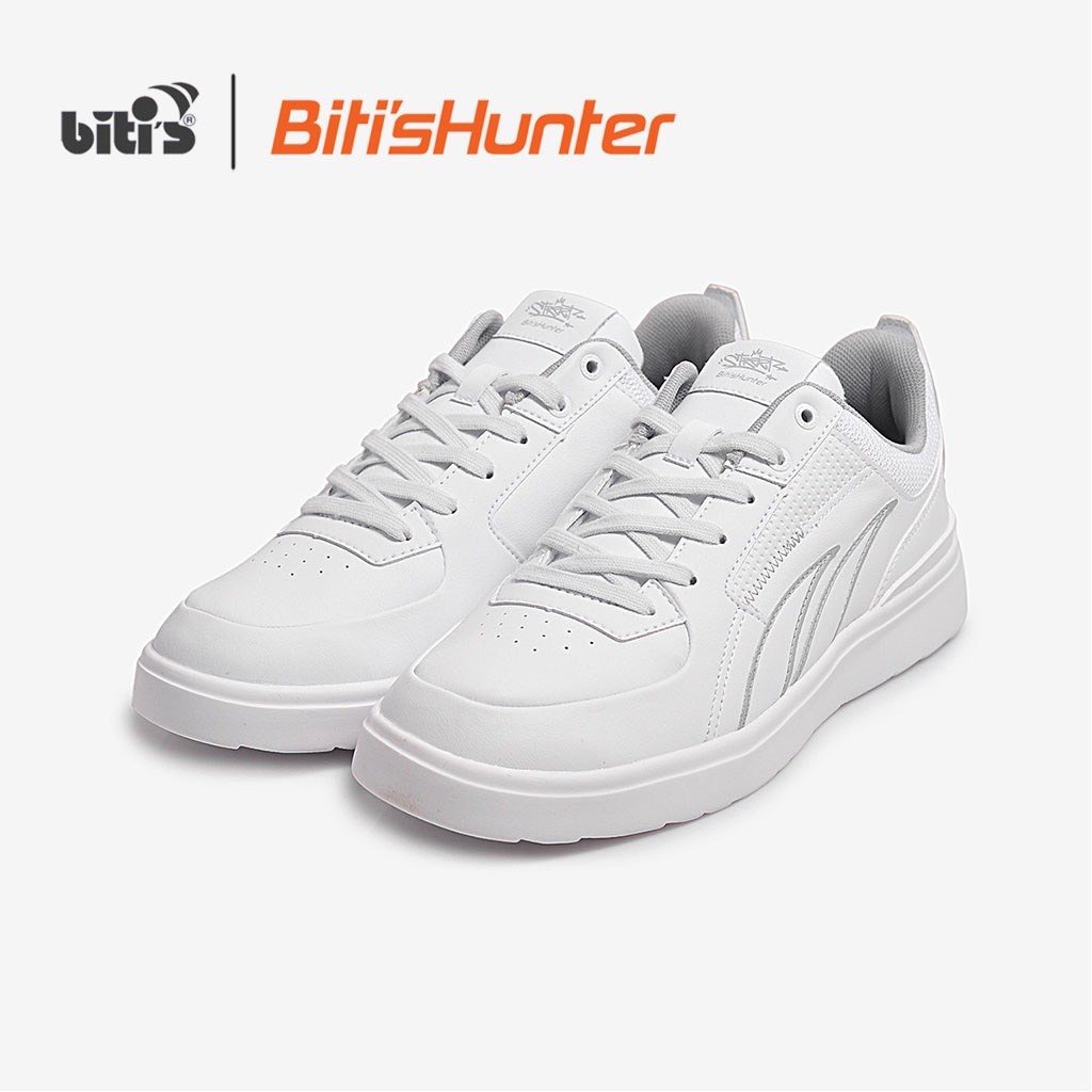 Giày Thể Thao Nam - Nữ Bitis Hunter Street White - DSMH10400TRG/DSWH10400TRG (Trắng)