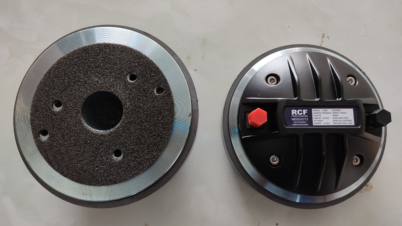 Loa treble kèn 450 RCF nắp nhôm coil dẹt - giá 1 loa - Loa treble rời - loa treble rời cao cấp