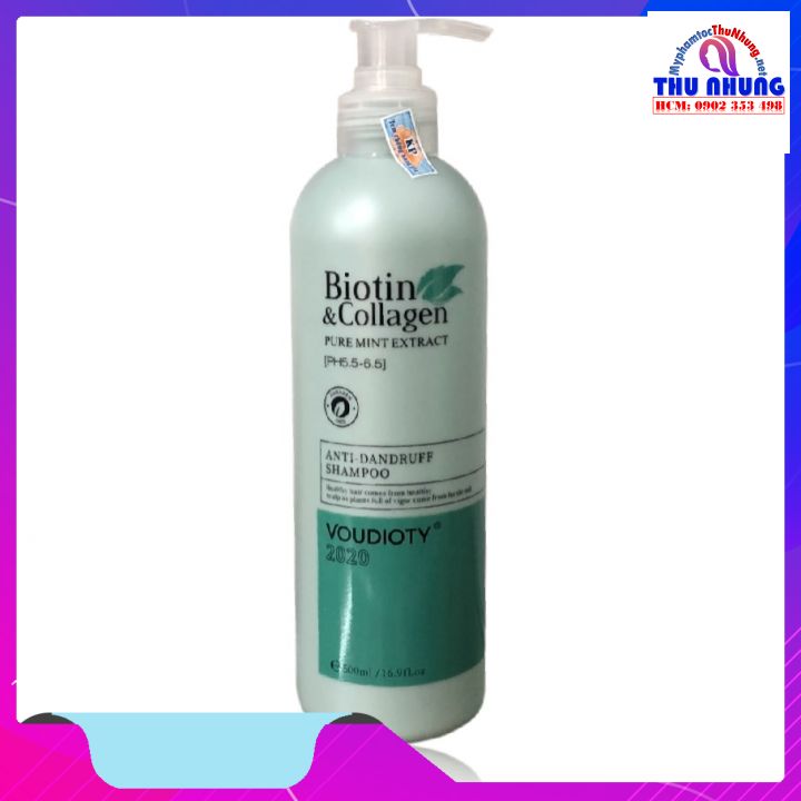 DẦU GỘI NGĂN GÀU BIOTIN XANH DƯƠNG - BIOTIN COLLAGEN ANTI DANDRUFF 500ML